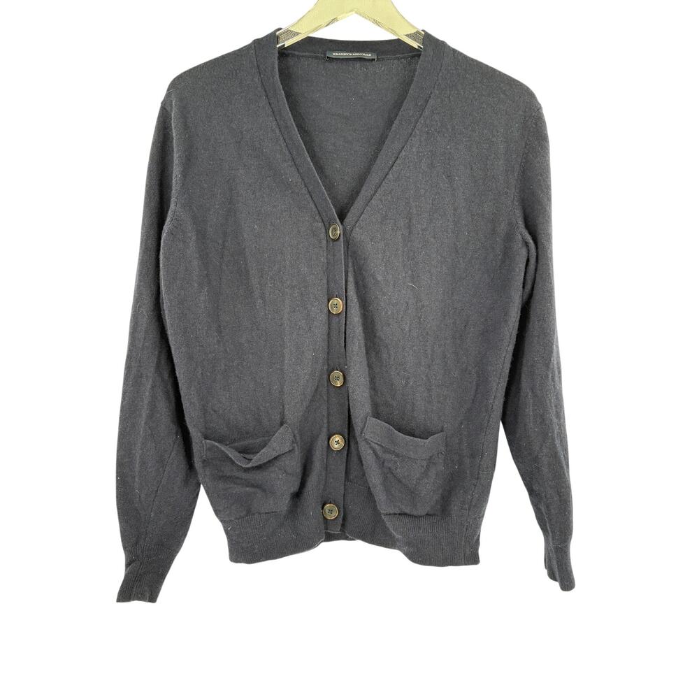 BRANDY MELVILLE Sweater Size S Navy Blue Buttons Cardigan